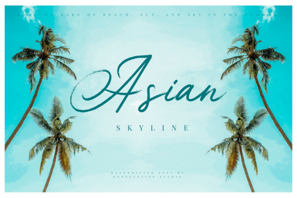 Asian Skyline Font for Web Design