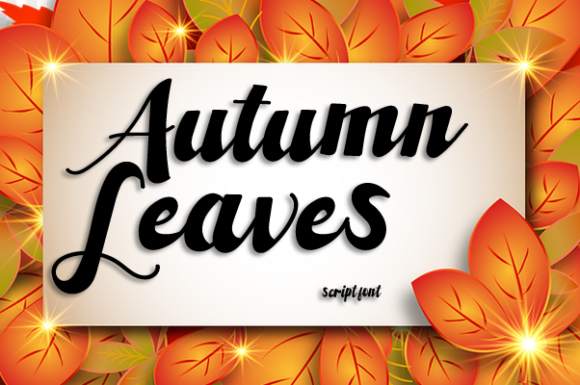 Autumn Leaves Font for Business