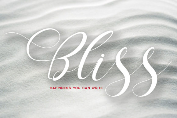 Bliss: A Handwritten Font for Creative Marketing