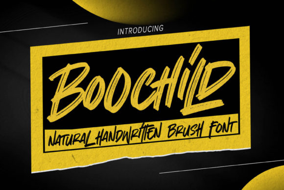 Boochild: A Handwritten Font for Digital Design