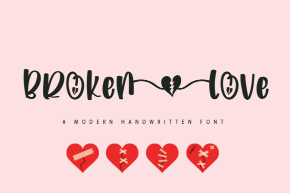 Brokenlove: A Script Font for Creative Web Design