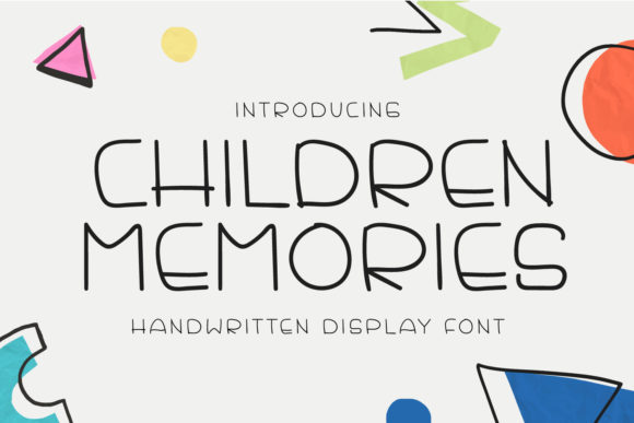Children Memories Font for Creative Projects