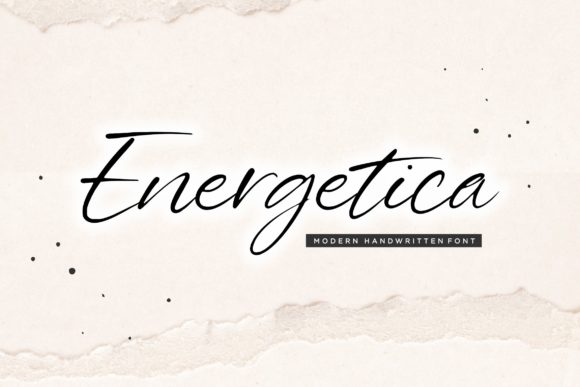 Energetica Font: Elegant Handwritten Style