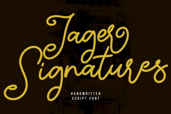 Jager Signature: A Handwritten Font for Editorial Design