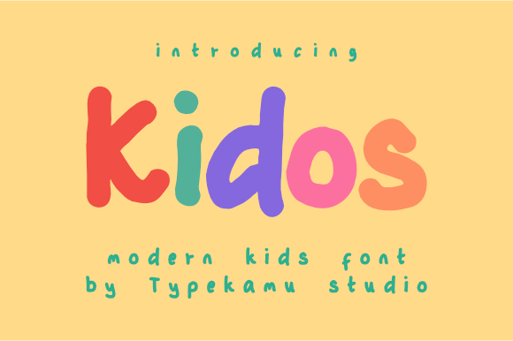Kidos: A Bold Script for Creative Projects