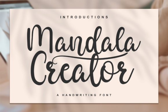 Mandala Creator: A Luxurious Script Font
