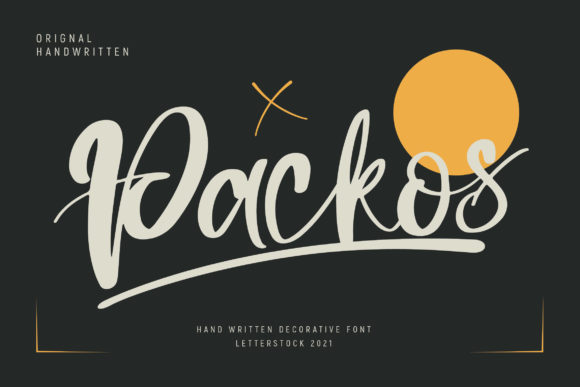 Packos: Elegant Script Font for Web Design