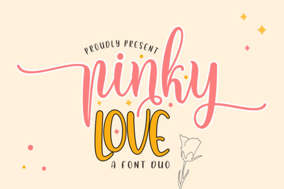 Pinky Love Font Duo: A Handwritten Touch for Branding
