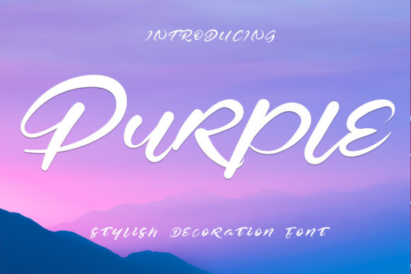 Purple Font for Business Branding
