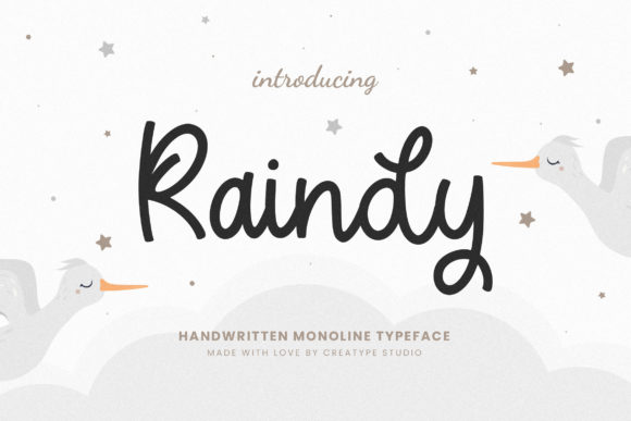 Raindy: A Cheerful Handwritten Font