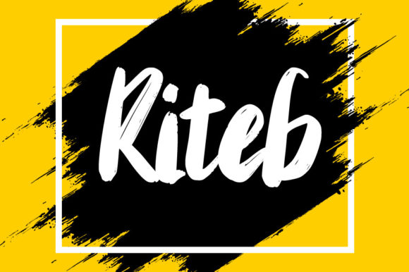 Riteb: A Bold Handwritten Font