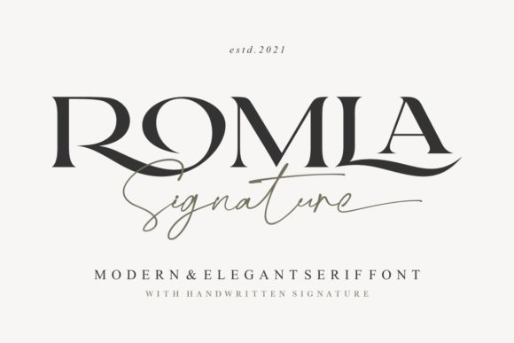 Romla Signature Font Review