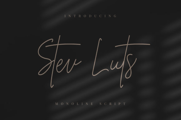Stev Luts: A Handwritten Font for Web Design