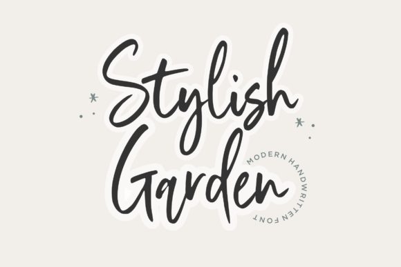 Stylist Garden: A Graceful Script Font