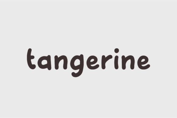 Tangerine Font for Web Design